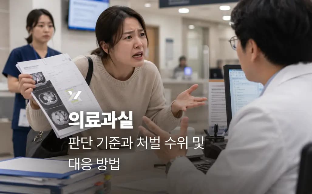 의료과실 판단 기준과 처벌 수위 및 대응 방법