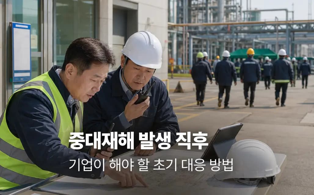 중대재해 발생 직후 기업이 해야 할 초기 대응 방법