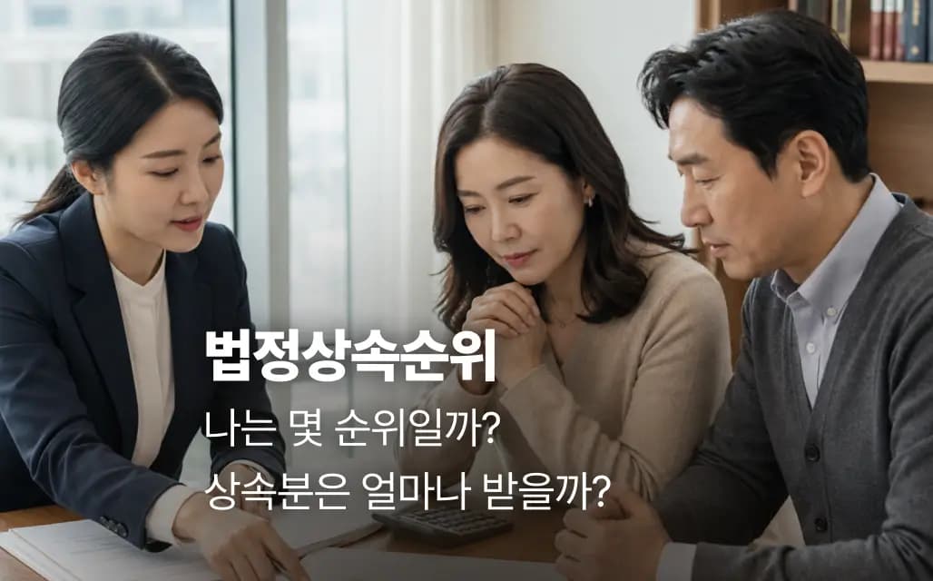 법정상속순위, 나는 몇 순위일까? 상속분은 얼마나 받을까?
