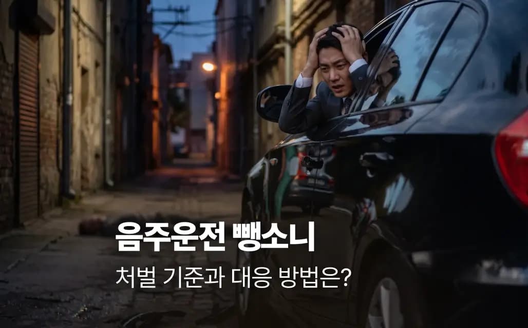 음주운전 뺑소니 처벌 기준과 대응 방법은?