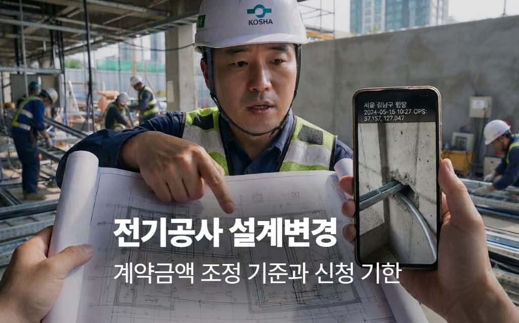 전기공사 설계변경, 계약금액 조정 기준과 신청 기한